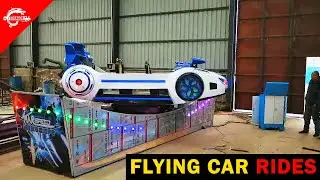 Flying Car ride is manufactured in a Chinese factory#amusement #china #manufacturer