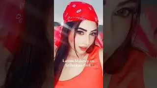 Latina makeup on srilankan girl #latinamakeuptrend #foryou #foryoupage #latino #srilanka