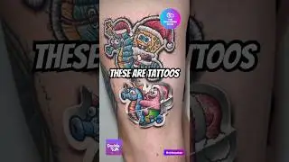 The Viral Tattoos That Look Like Patches and Stickers, By Vinicius Moschen #tattoo #tattoos #art