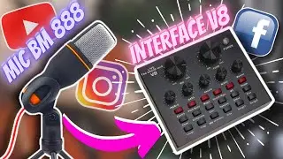 Aprenda como  ligar o MIC BM 888 na interface V8 LIVE SOUND CARD