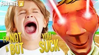 BOT LOBBY *GLITCH* TROLLING ANGRY KID on FORTNITE BATTLE LAB (Funny Fortnite Trolling)