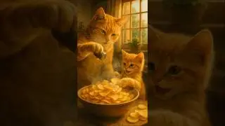 Rusty & Kitten Make Crispy Homemade Chips 🍟 | Funny & Cute Story 🐾