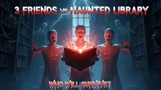 3 friends vs haunted library | Kon zinda bachy ga - 3D animation #3danimation#viralvieeo#horrorstory