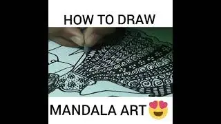 Newly Wedded couple Drawing Using Mandala Art |Draw Bride and groom for Beginners | @ArtwithLatisha