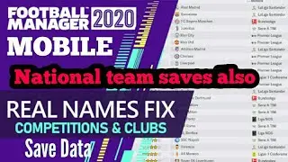 Football Manager 2020 Mobil(Real name + save data of teams)free download
