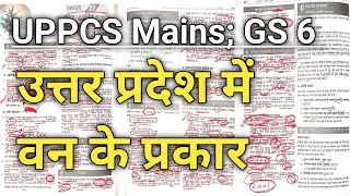 UPPCS Mains || GS 6 || Types of forest in Uttar Pradesh 