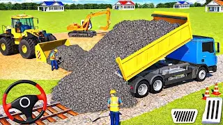 JCB Game 3D Road Construction Simulator - Real JCB Work Extreme 🚜🔥 (Android Gameplay)