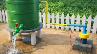 Water tank with dc motor working model easy science project 