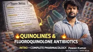 Quinolines & Fluoroquinolone Antibiotics | Complete Pharmacology | GPAT & NIPER JEE #gpat #niperjee 