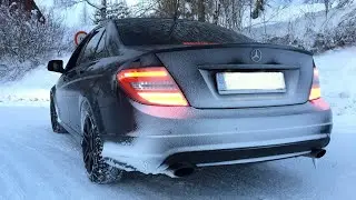 winter street snow drift