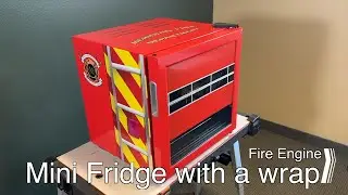 Custom Printed Fire Engine Mini Fridge - A Cool Twist On Kitchen Appliances!