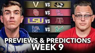 College Football Week 9 Predictions w/ The Film Guy Brooks Austin | LSU v Texas A&M, OU v Ole Miss