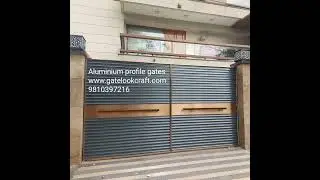 Aluminium profile gate manufacturer in delhi by hibza starling interiors #aluminiumprofile #maingate