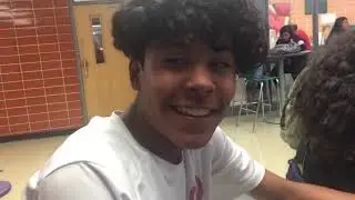 Asking people a random question at school