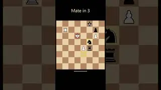 Can you spot the mate? Chess puzzle (Mate in 3) #chess #chesspuzzle #shorts
