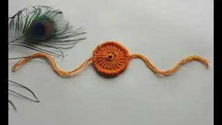 Super easy crochet rakhi / friendship band tutorial |