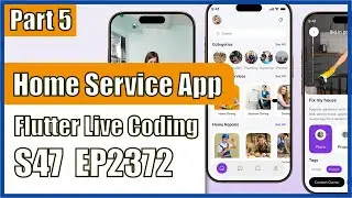 [Flutter] Flutter Live Coding EP2372 (Home Cleaning Service Mobile App UI Part 5)