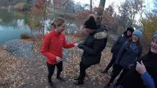 Central Park Proposal Gone Wrong! She Slapped!