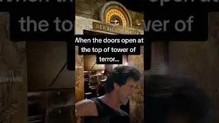 Scared on Tower of Terror? You are not alone. #disneyworld #disneytrip #hollywoodstudios #shorts