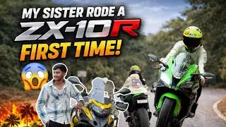 ZX-10R First Ride 😱 | Sister’s First Experience | Dandeli Trip Vlog | @prattukevlogs007 | BVB | 