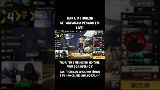 BAK E O THURZIN SE FARPANDO PESADO AO VIVO