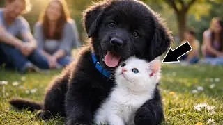 Tiny Kitten Caught Everyone’s Attention—The Puppy Chose Her