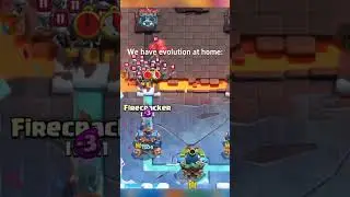 We have evolution at home 😭✌️ #shorts #clashroyale #clashroyaleshorts  #gaming #games