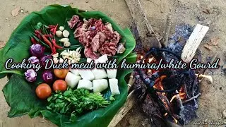 Cooking Duck meat with kumura/White Gourd/Assam/North East India Cuisine#Duck #Meat#Cooking
