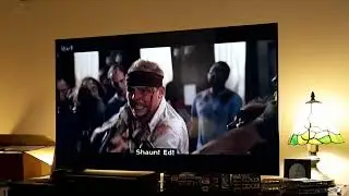 Shaun of the Dead 2004 Film Ed gets bitten by Peter the Zombie & Shaun take him out with shotgun 