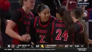 SDSU WOMEN'S HOOPS HIGHLIGHTS: AZTECS 72, WYOMING 68 (3OT) - MW CHAMPIONSHIP