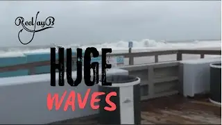 Hurricane Erin Is Here!  No Rain And Light Wind But HUGE Waves!  Ocean City MD #oceancitymd #ocmd
