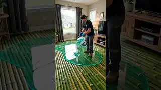 Bamboo Epoxy Floor with Sunken Ball Pit