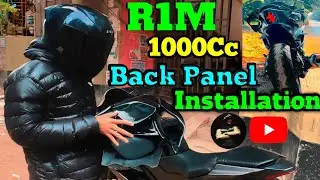 R1M 1000Cc Back Panel Installation in  R15 v3.. R15 v3 bike service full video subscribe#edit#rider