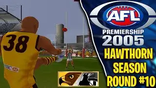 HAWTHORN VS COLLINGWOOD | SEASON MODE ROUND 10 | AFL PREMIERSHIP 2005 PS2 | #AFL #PS2 #AFL2005