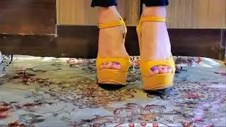 Zapatillas 👠 de mi colección amarillo 💛 #9