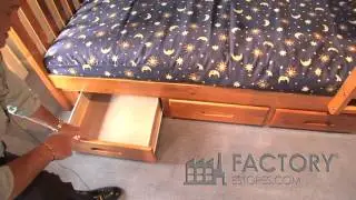 Discovery World Furniture Twin over Twin Bunk Bed - Factorybunkbeds.com