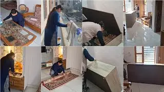 🌗ठण्ड मे8बजे लग गयी बच्चो की फरमाईश पूरी करने winter busy routine🍲pav bhaji💁‍♀️drawing room makeover