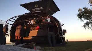 Loftness grain bagger, time lapse