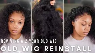 Reinstalling An Old Wig Without Baby Hair | No Bald Cap Method