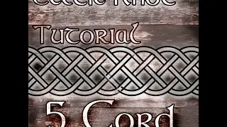 How to draw Celtic Knotwork - 5 Cord Step by Step Tutorial