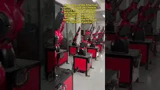 Robots replace workers#industrialrobots #automate #factory #workshop #manufacturingindustry