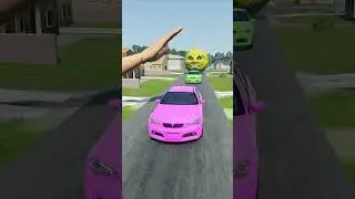 Big & Small Cars vs Giant Hand Slap - BeamNG.Drive