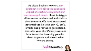 Reaching Overstimulated Clients In a Predominately Visual Industry