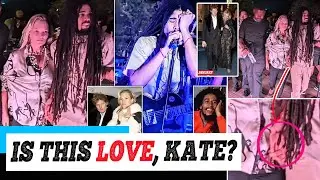 News: In harmony! Supermodel Kate Moss, 50, is pictured holding hands with Bob Marley's reggae...