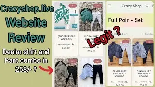 crazyshop.live website review || crazy shop review|| denim shirt and pant combo offer