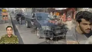 Kasur police hold flag march to ensure maintain law and order and curb crimes