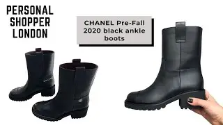 CHANEL Pre-Fall 2020 black ankle boots