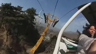 Cable Car Ride in 360 video to Great Wall of China