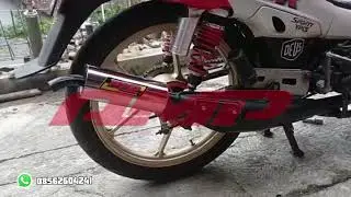 Knalpot f1zr model standar racing Las sirip || original AMP Racing