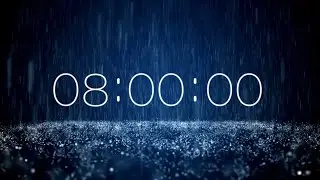 8 Minute Classroom Timer with Rain Sounds | 4K Calm Visual | Produced by SoniCentric